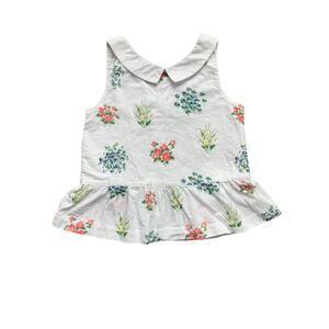 Janie & Jack Swiss Dot Floral Top